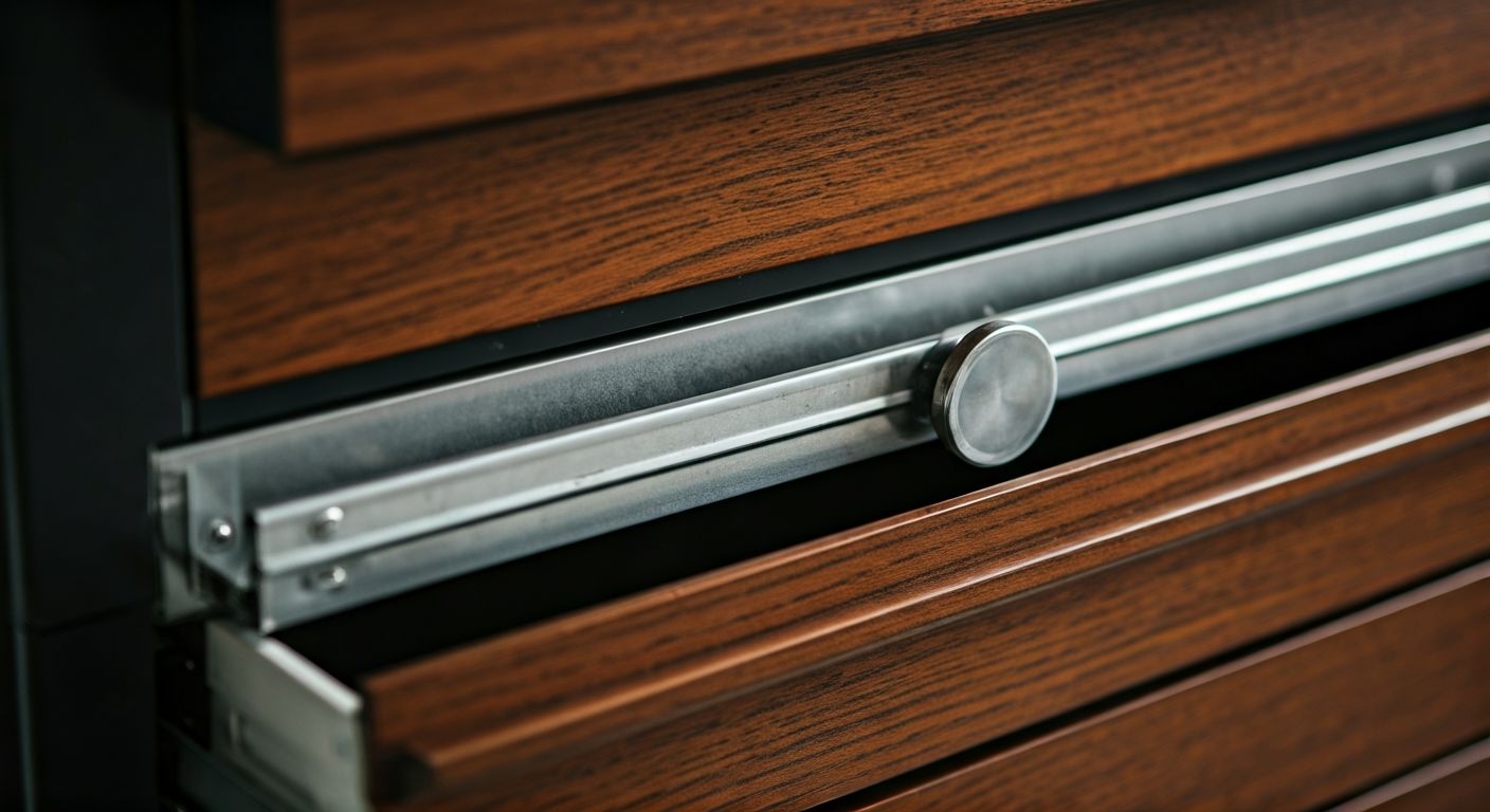 Картотечная система с телескопическими ящиками