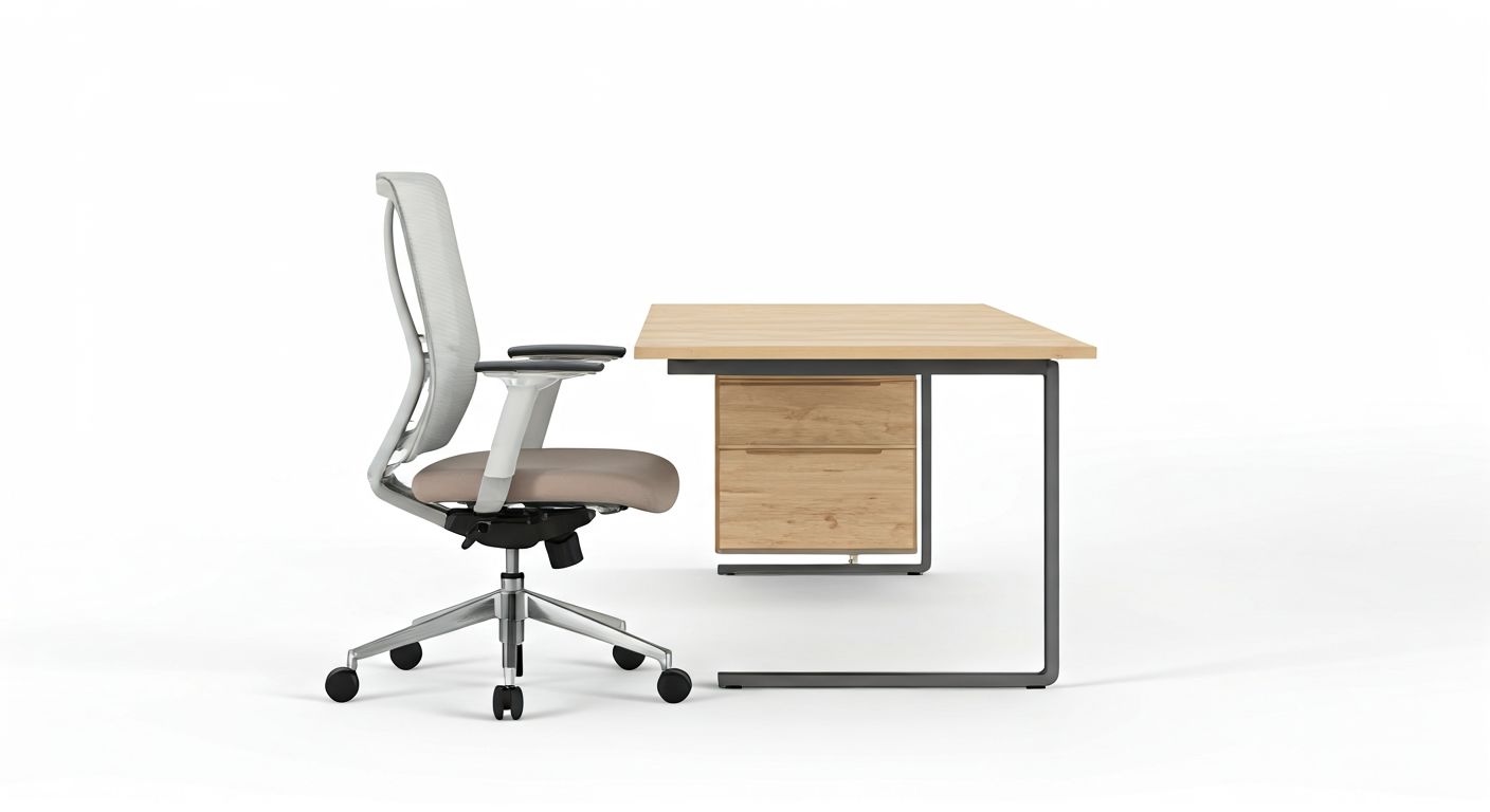 эргономичное кресло и лаконичный стол