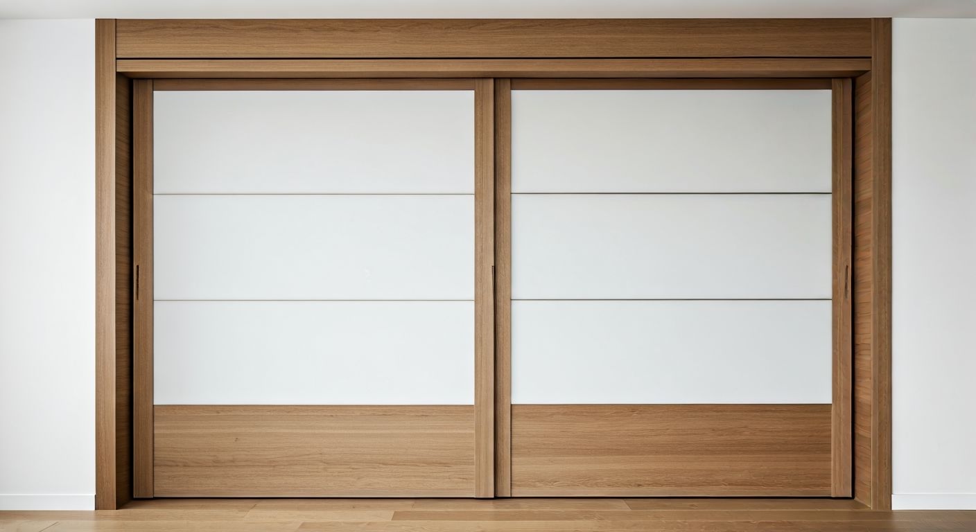 Роскошный встроенный шкаф-купе в гостиной