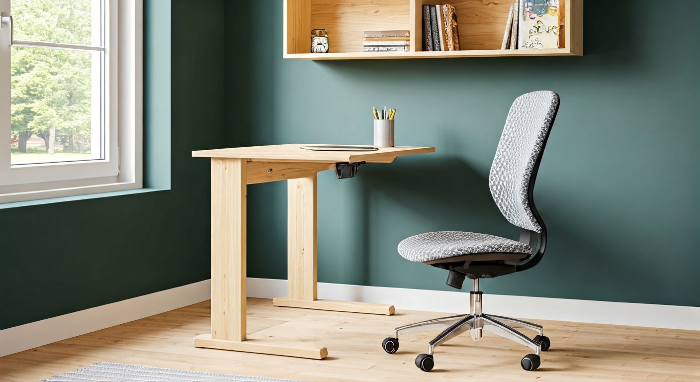 Регулируемый стол и стул школьника