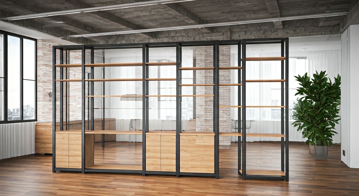 Индустриальный лофт стеллажи для офиса