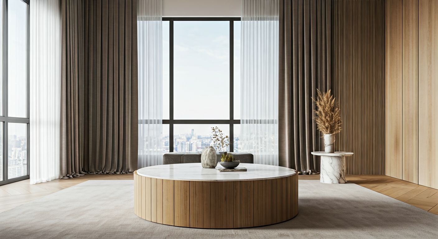 роскошный журнальный столик в гостиной