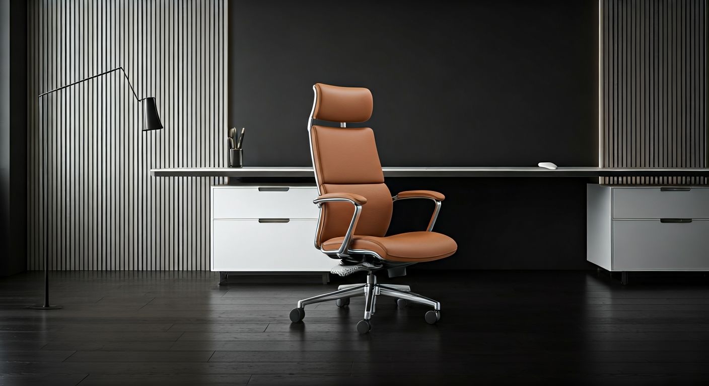 роскошное кресло в домашнем офисе