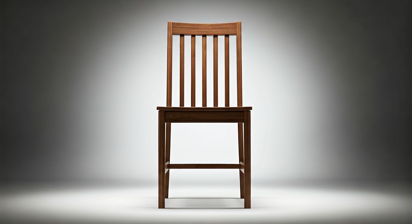 Роскошный общий вид деревянного стула