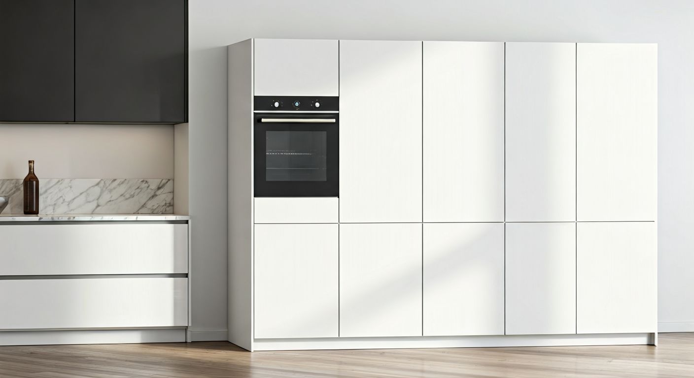 роскошный пенал с духовкой и посудомойкой