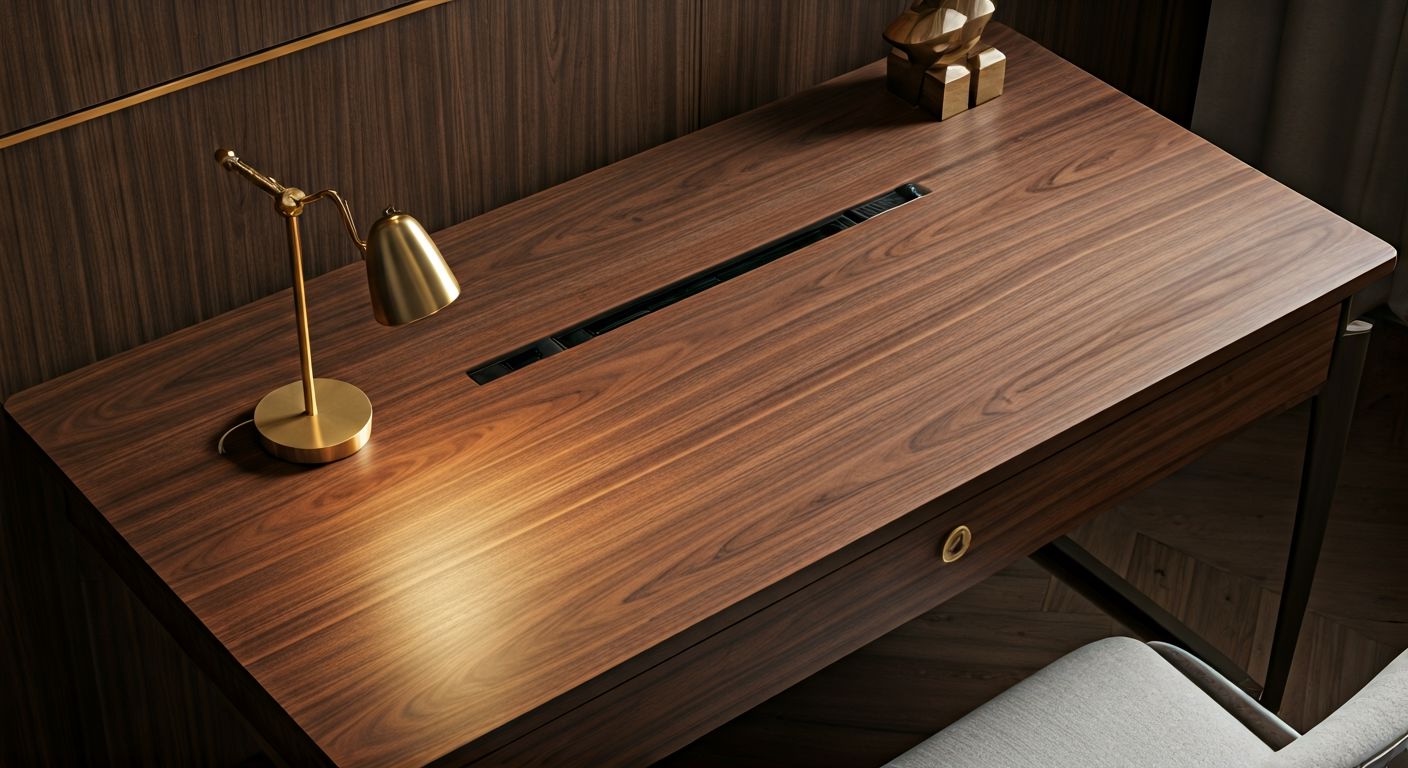 Роскошный письменный стол в домашнем офисе