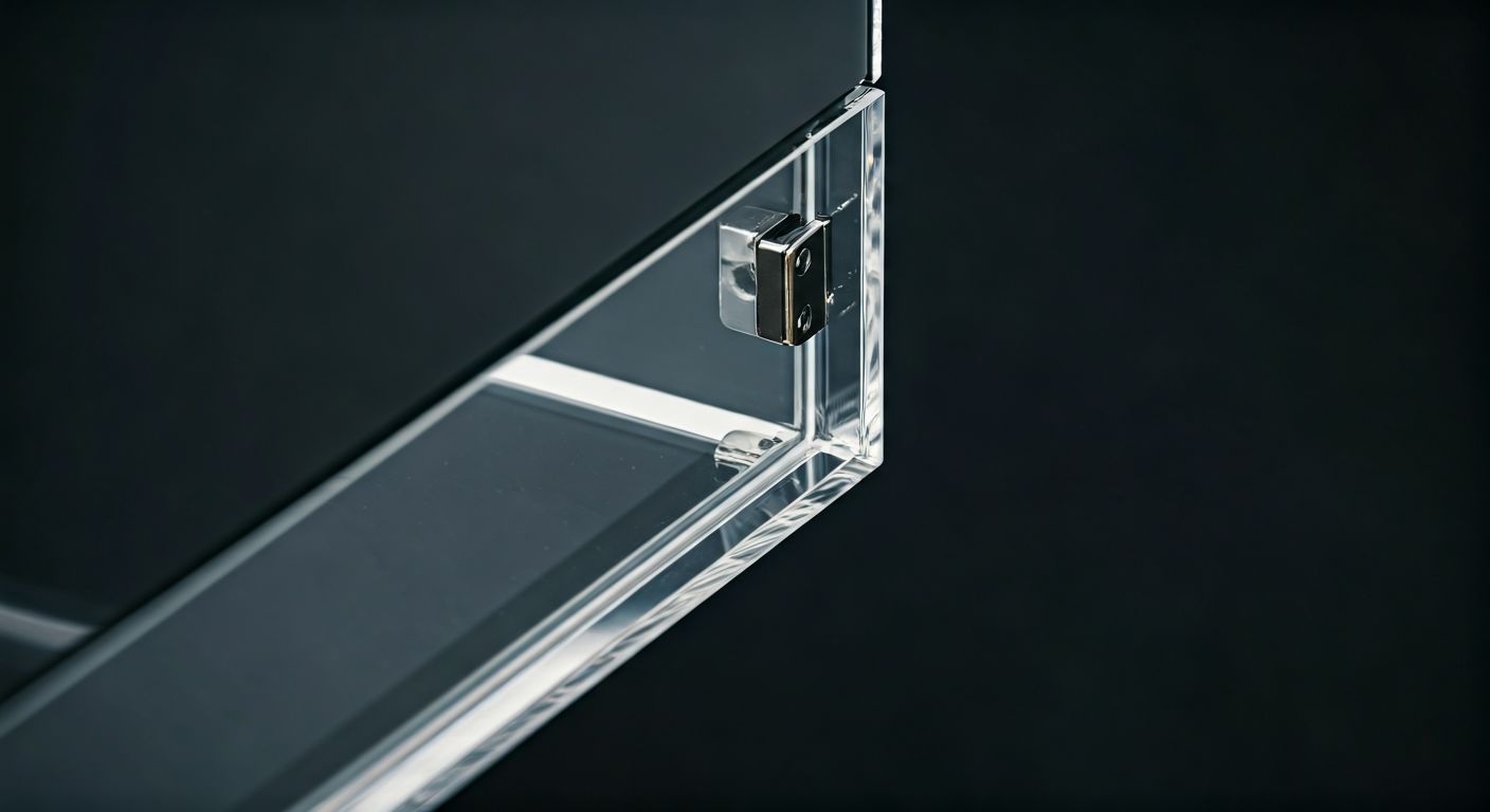 Современный акриловый шкафчик на стене