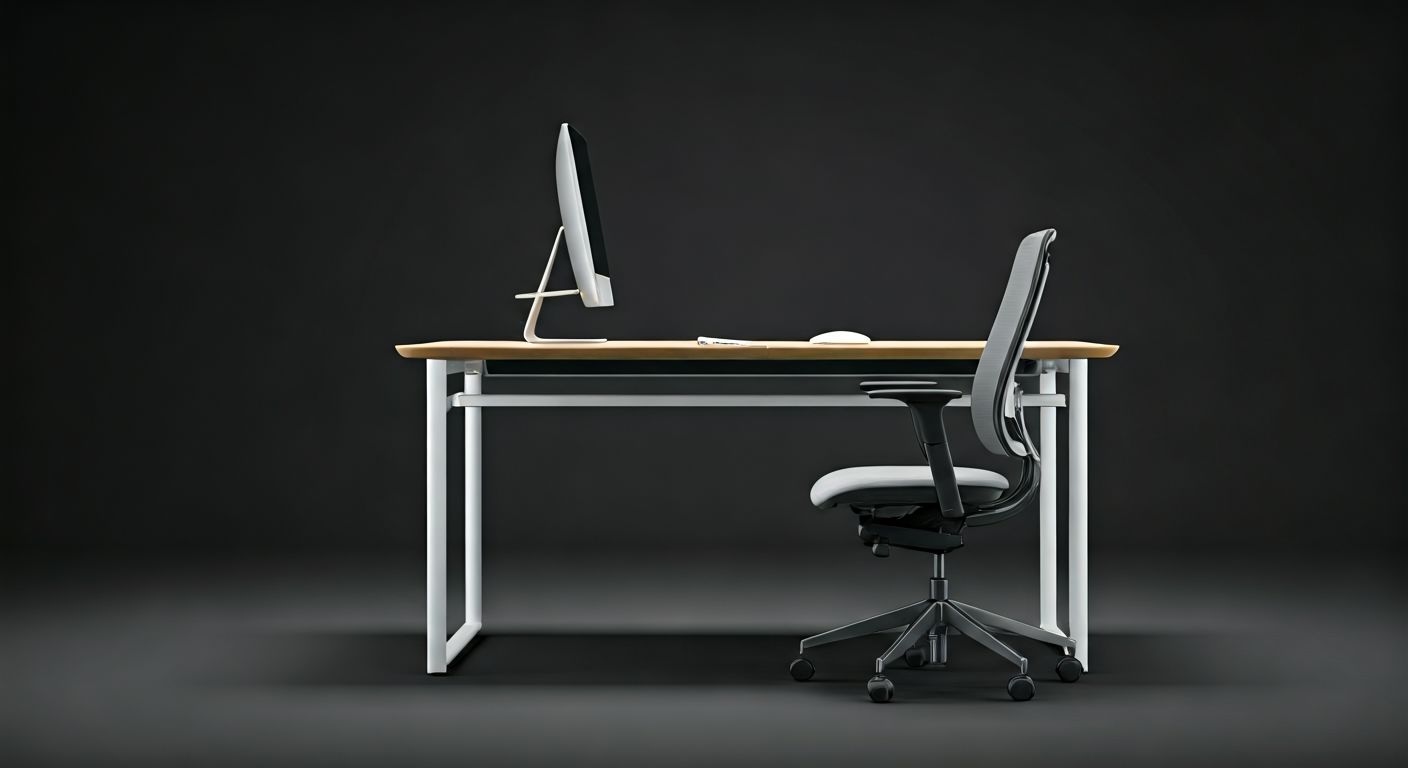 Эргономичная рабочая зона за столом