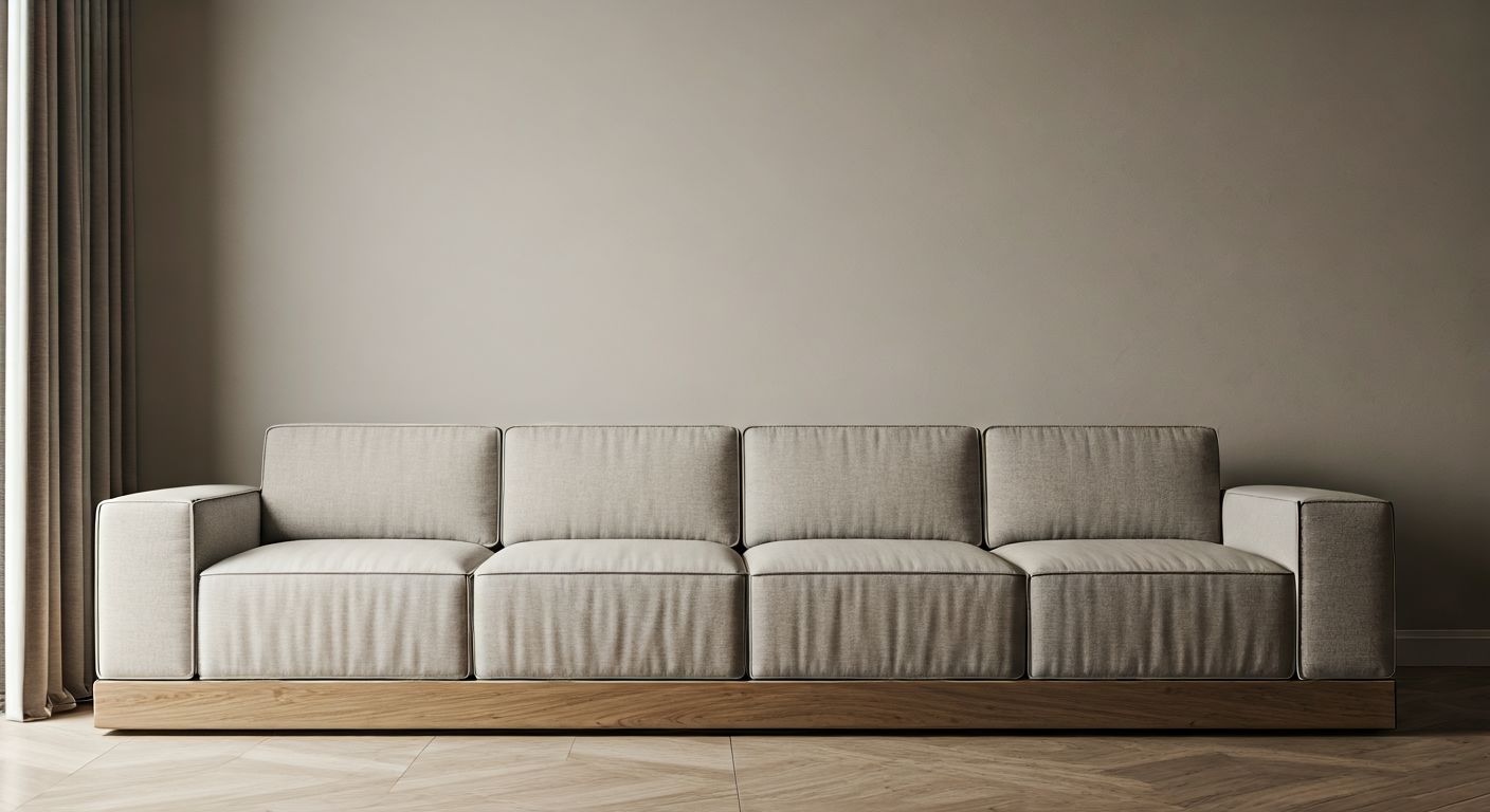 минималистичная гостиная с элитной мебелью