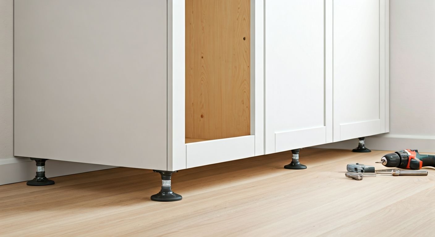 Детальный ракурс установки нижних модулей