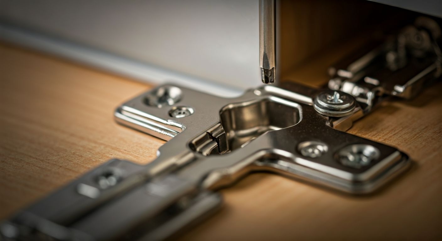 Макро регулировка петли кухонного фасада