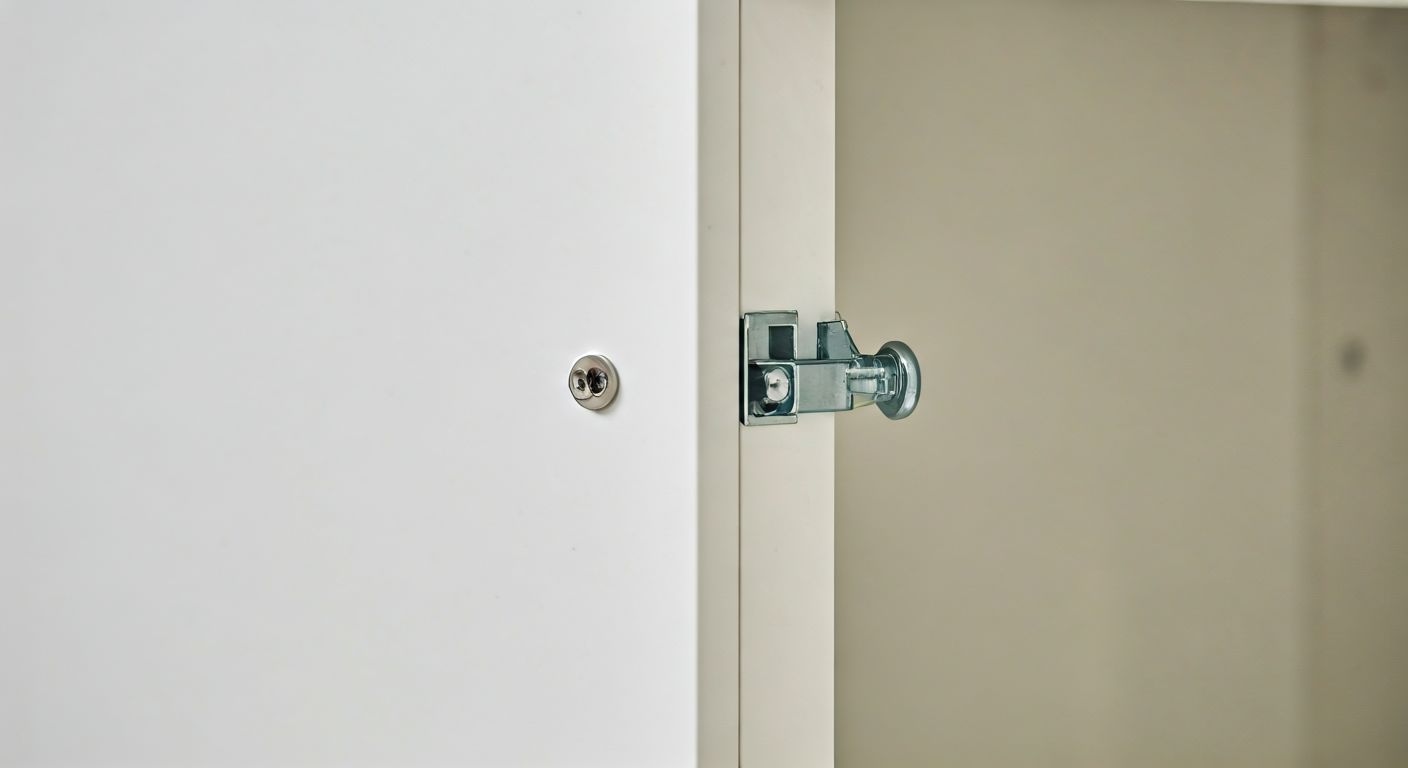 Детальный вид открытого шкафа-пенала