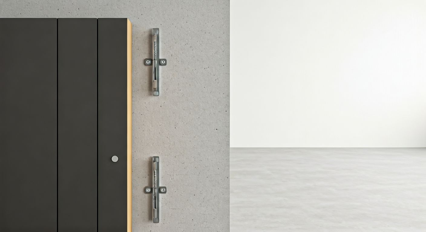 Установка шкафа-пенал к стене