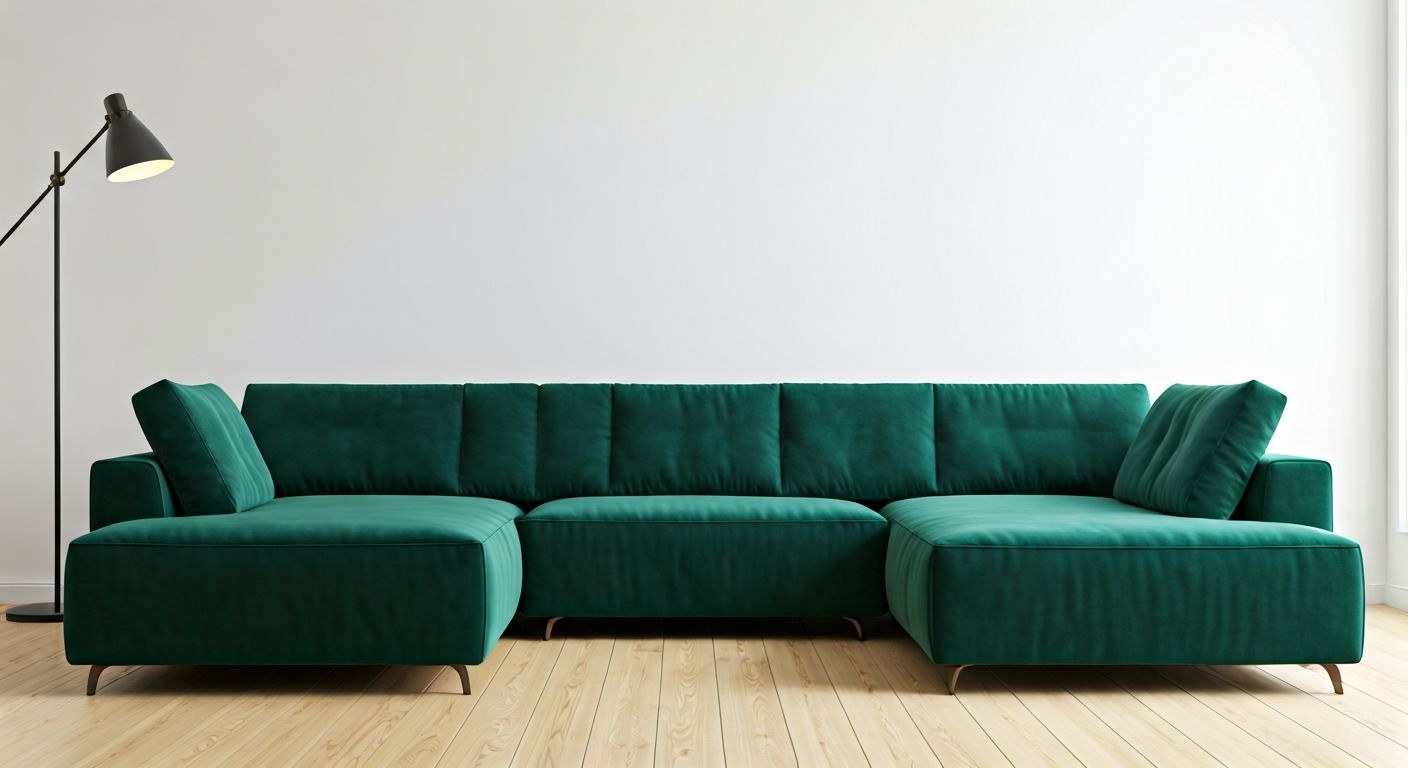 роскошный угловой диван в интерьере