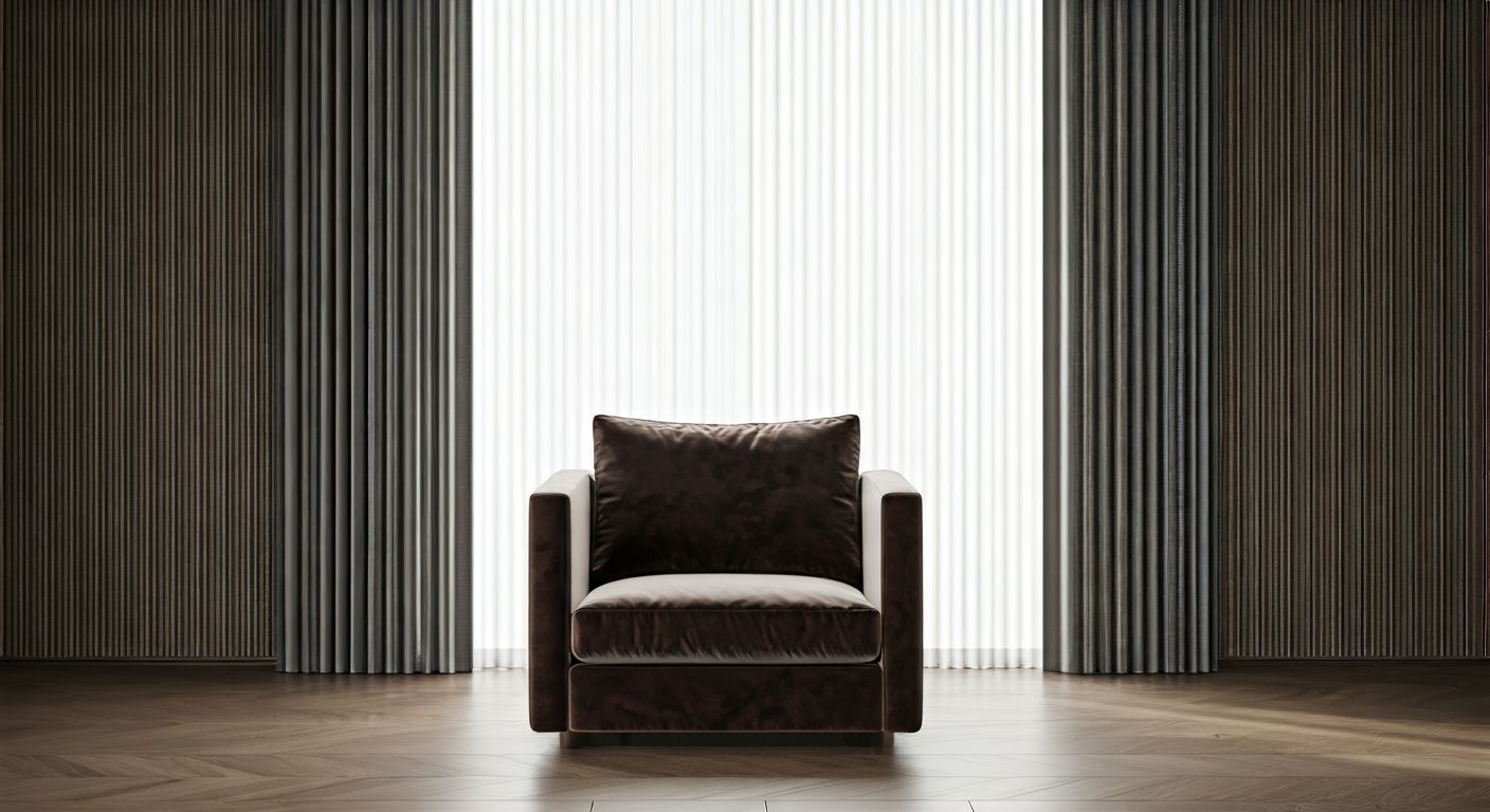 Роскошное мягкое кресло в гостиной