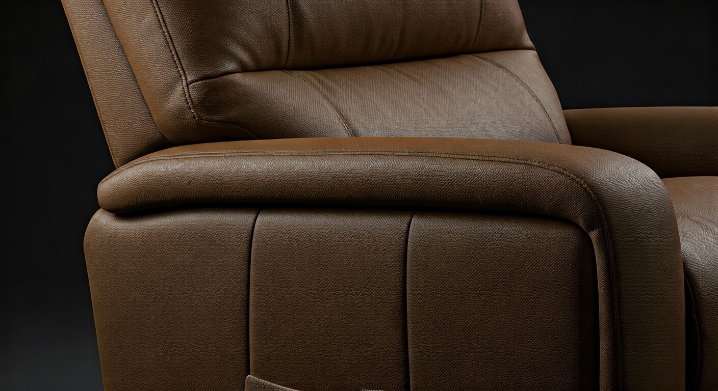 Детальный боковой вид эргономичного кресла