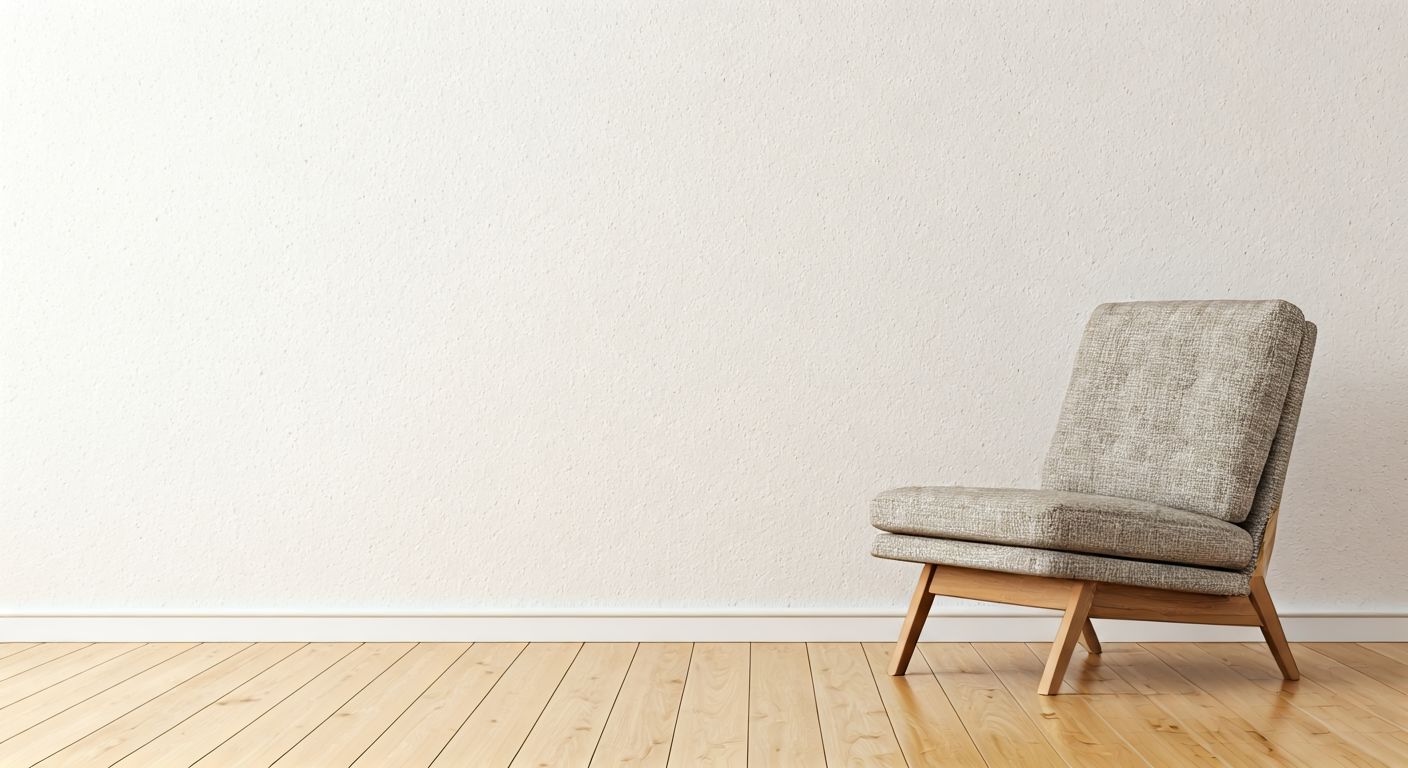 Скандинавское кресло в светлой гостиной