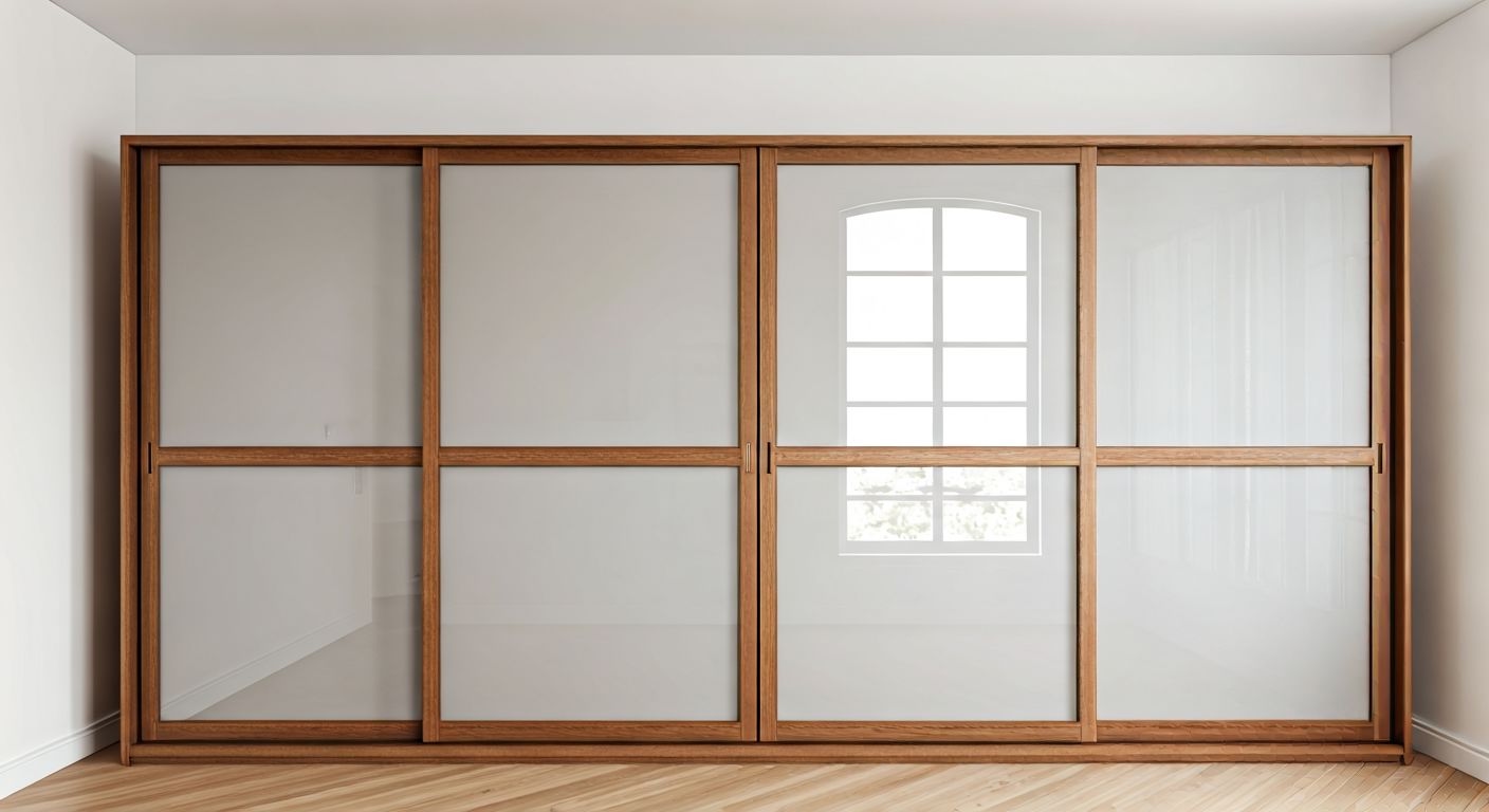 Роскошный шкаф-купе для зонирования комнаты