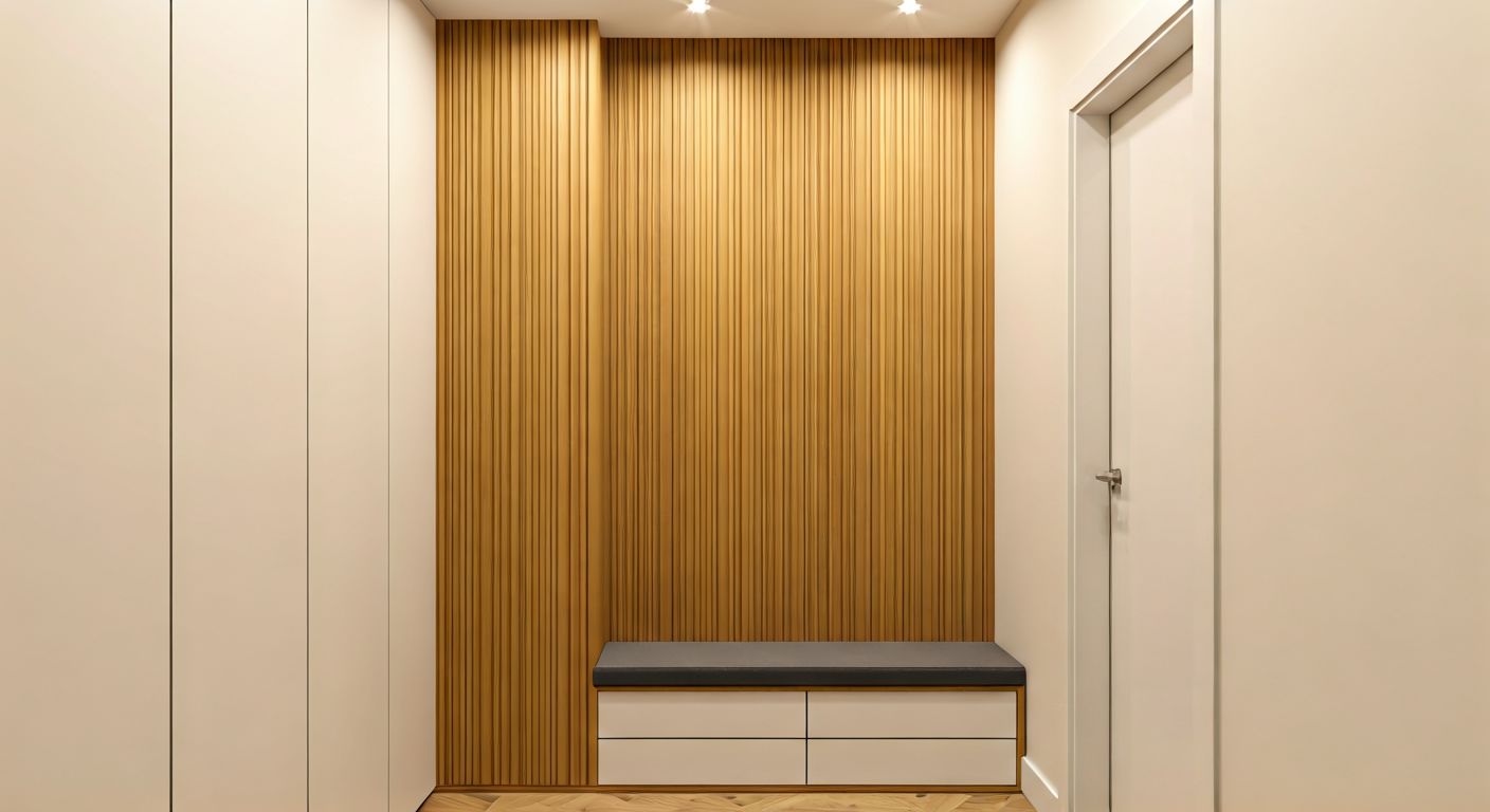 минималистичная хрущёвская прихожая