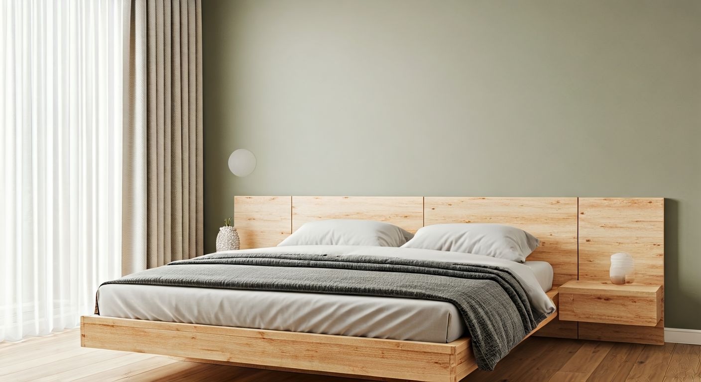 бюджетная взрослая спальня из березы