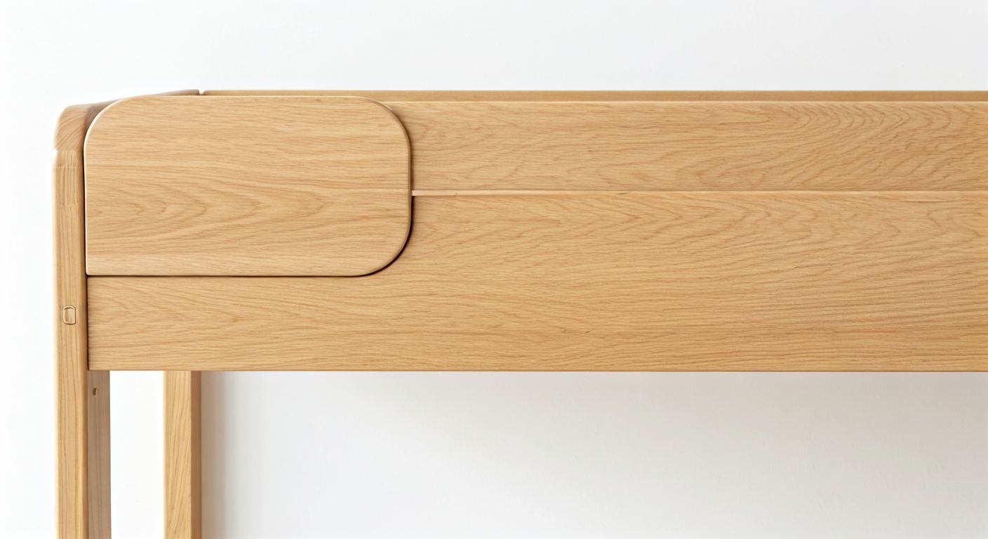 Скандинавская детская кровать-чердак со столом