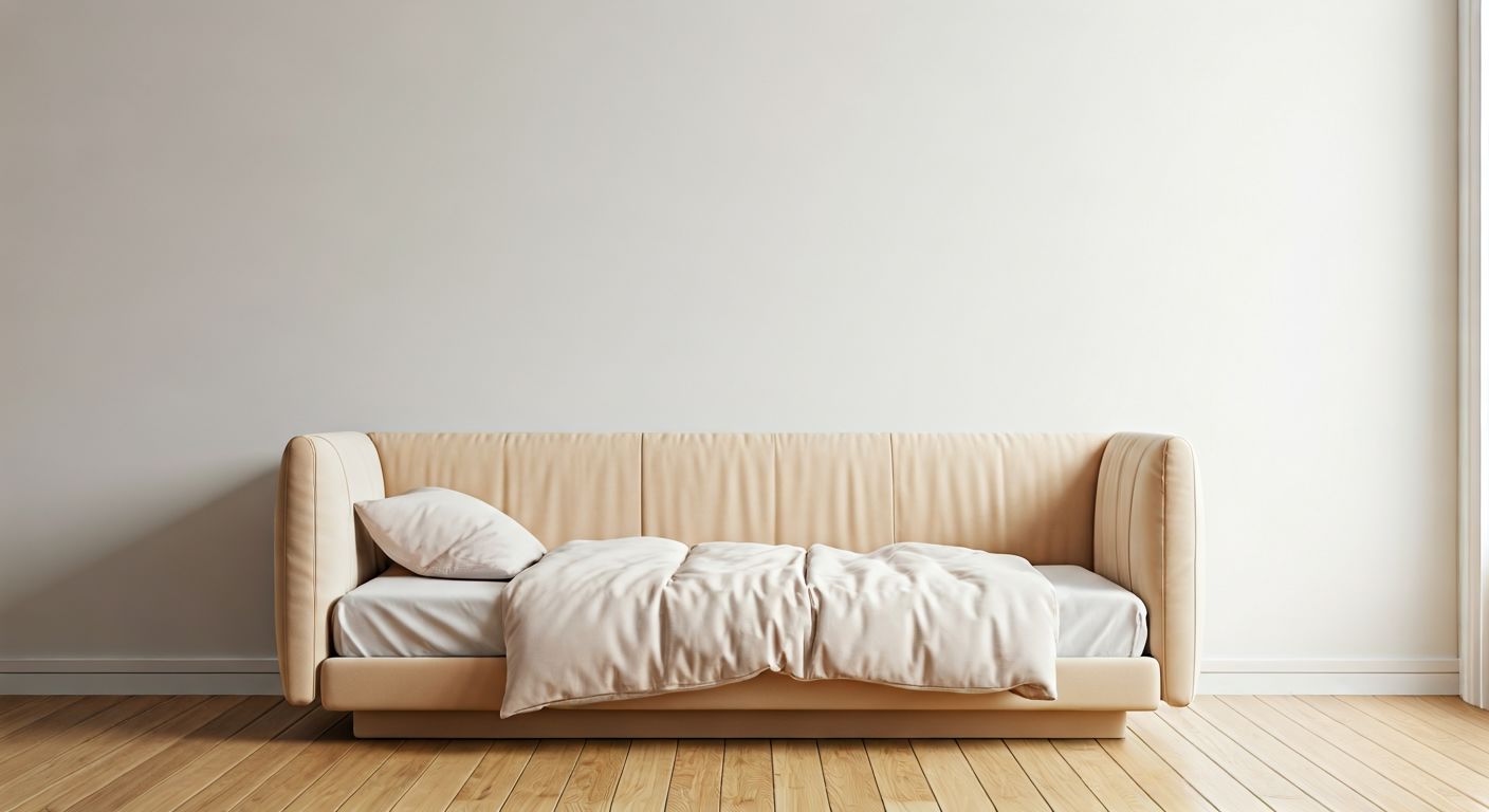 Широкий вид детской спальни с кроватью