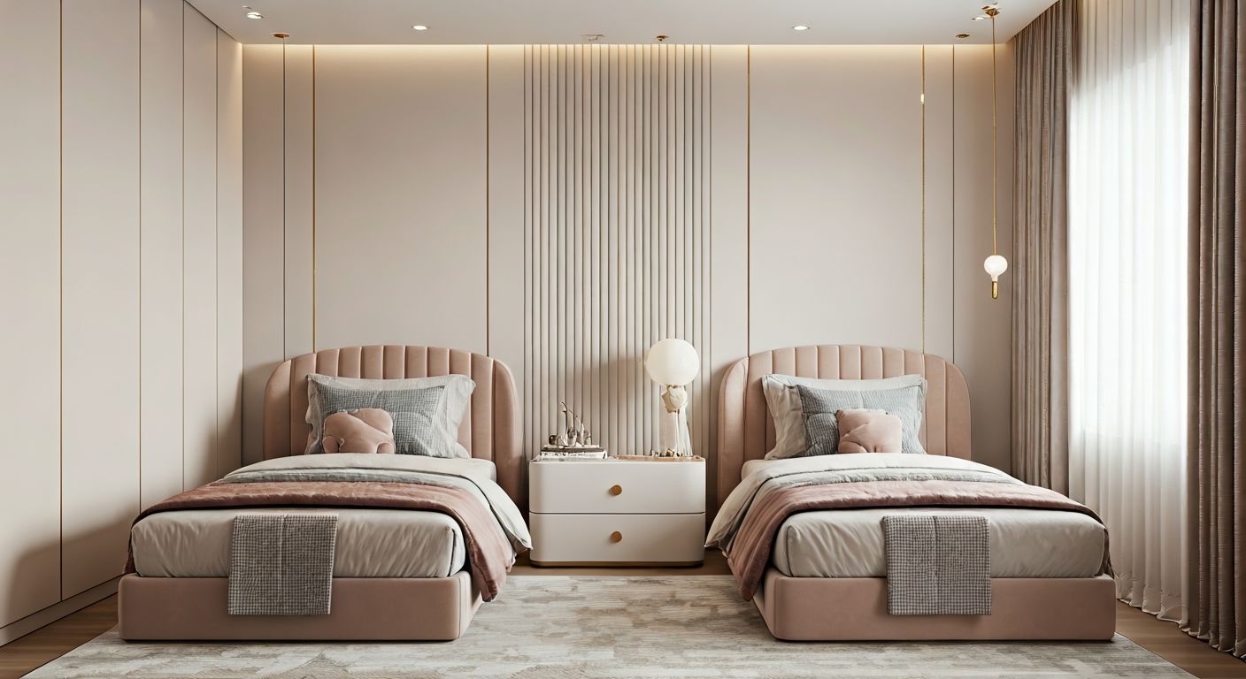 Роскошная детская с двумя кроватями