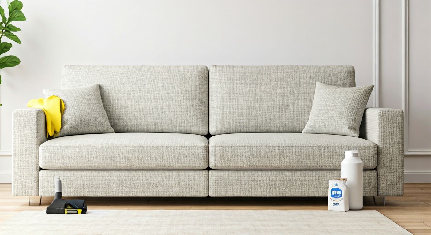 Роскошный диван в светлой гостиной