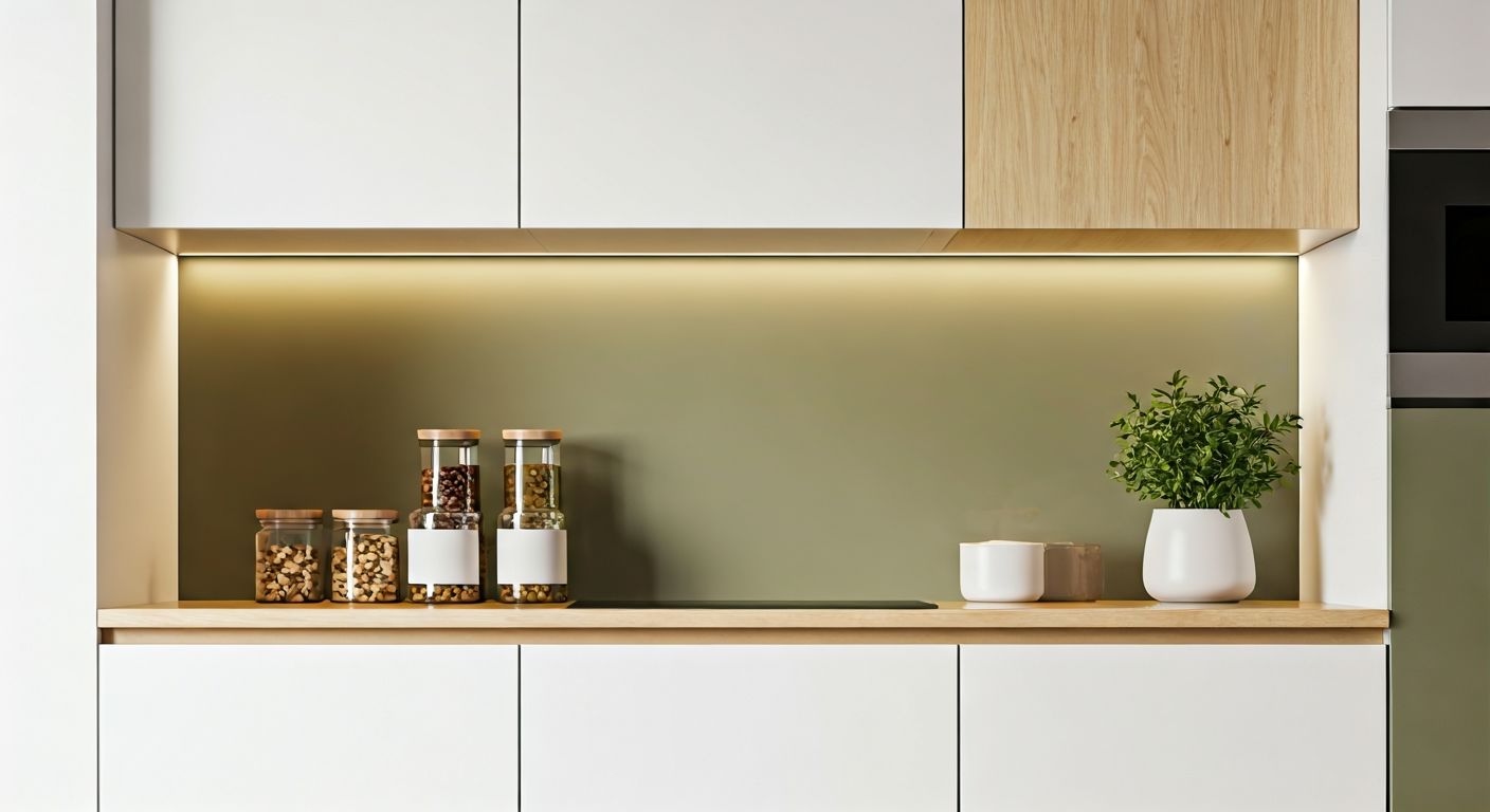 Компактная кухня с стильным декором