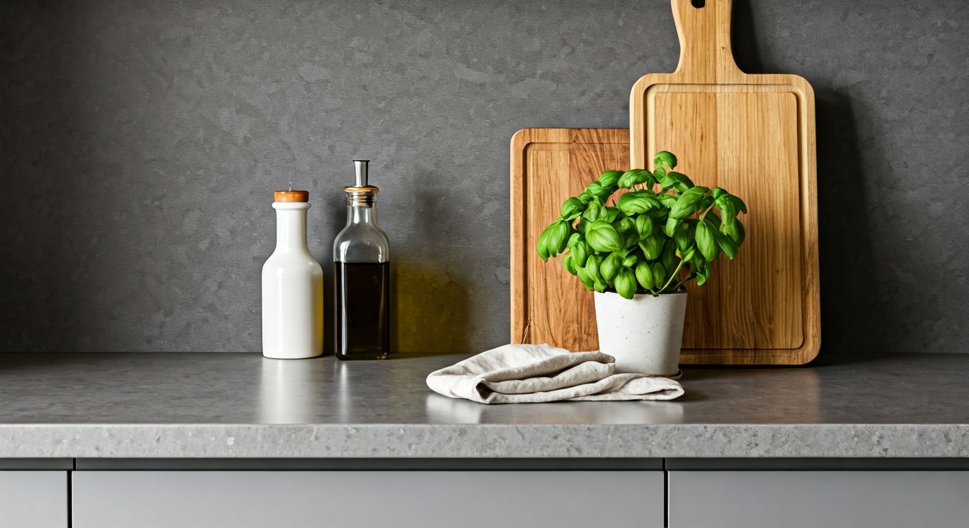 Деталь декора на кухонной столешнице