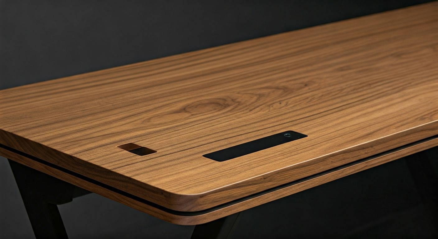 Детальный вид столешницы с эргономичными функциями