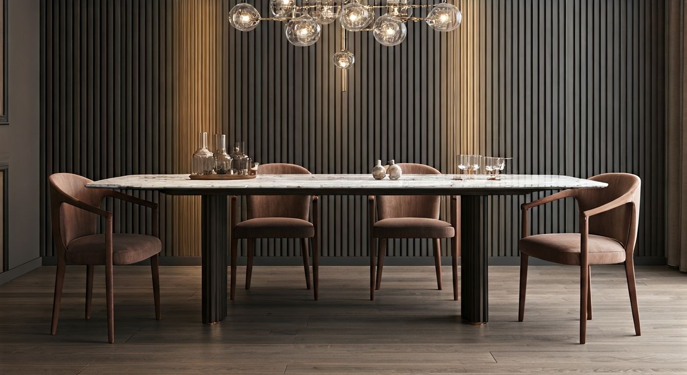 Роскошные обеденные стулья с столом