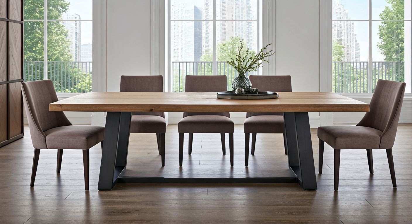 Роскошный обеденный стол в интерьере