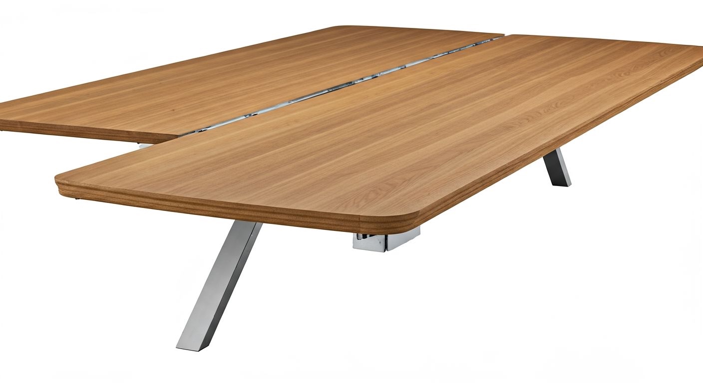 Раскладной деревянный стол с механизмом бабочка