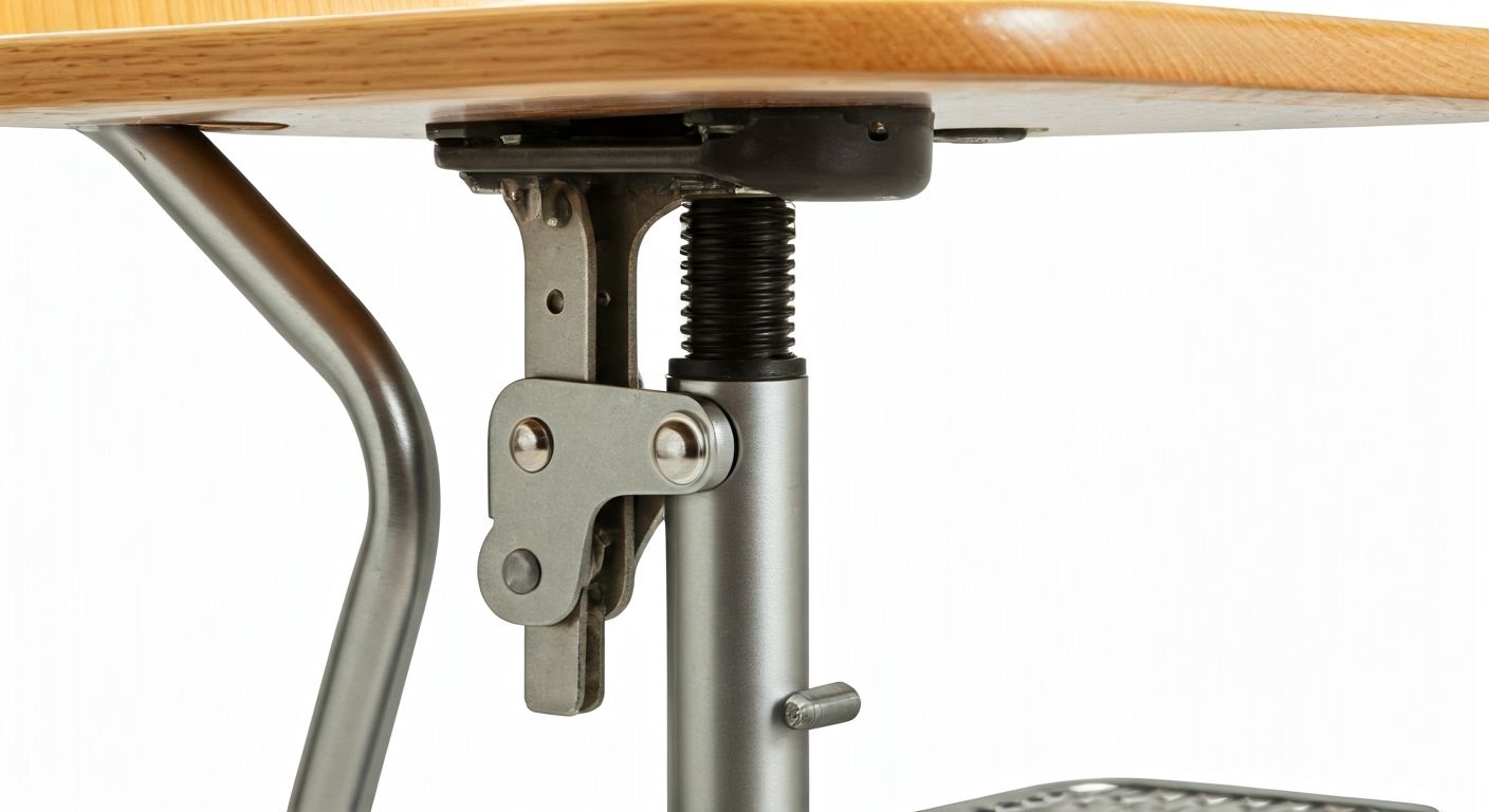 крупный план механизма регулировки стула