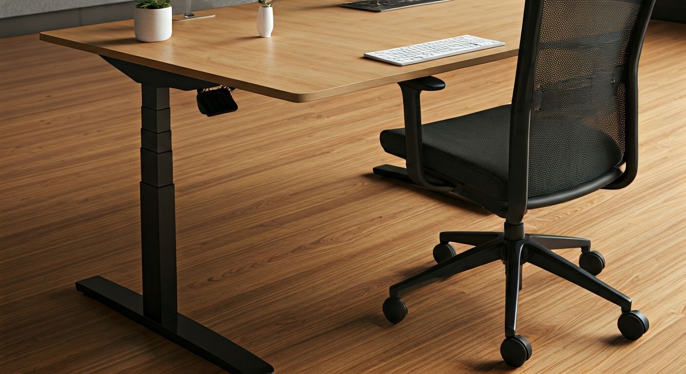 Деталь стола с регулировкой высоты