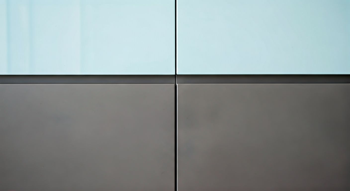 крупный план фасадов двухцветный контраст