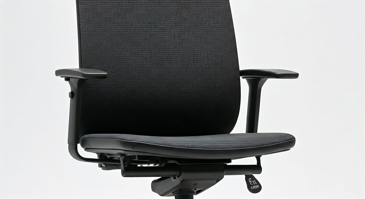 детальный вид регулировки поясницы кресла