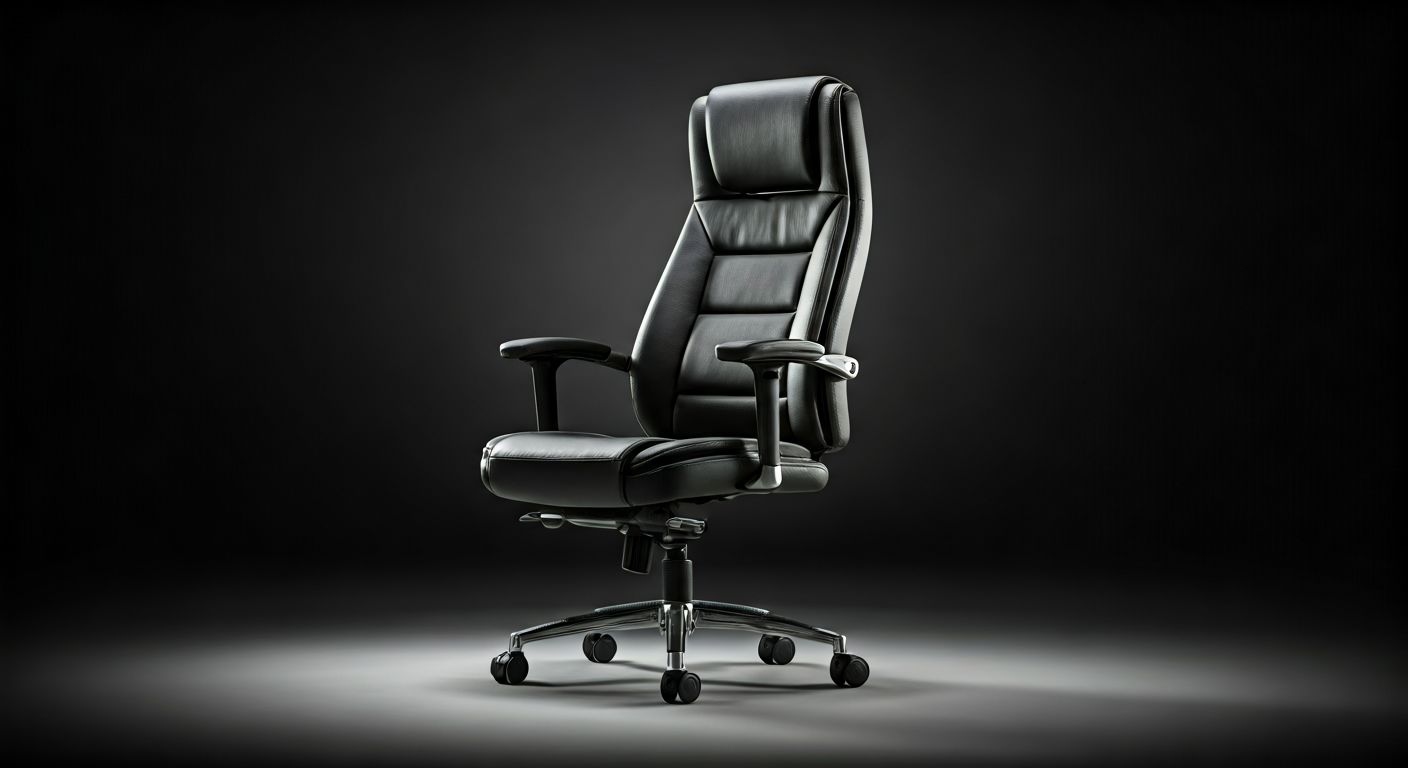роскошное кожаное эргономичное компьютерное кресло