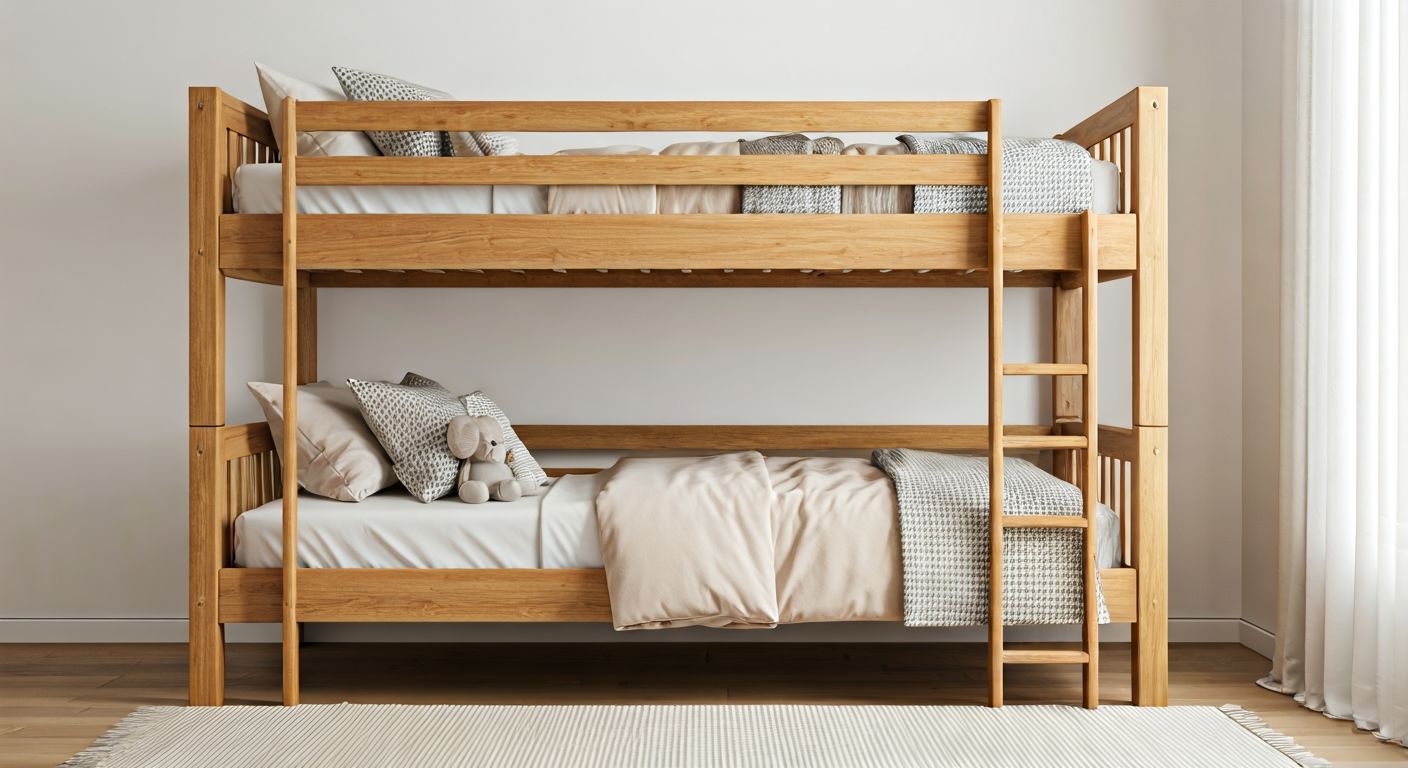 роскошная двухъярусная кровать в интерьере