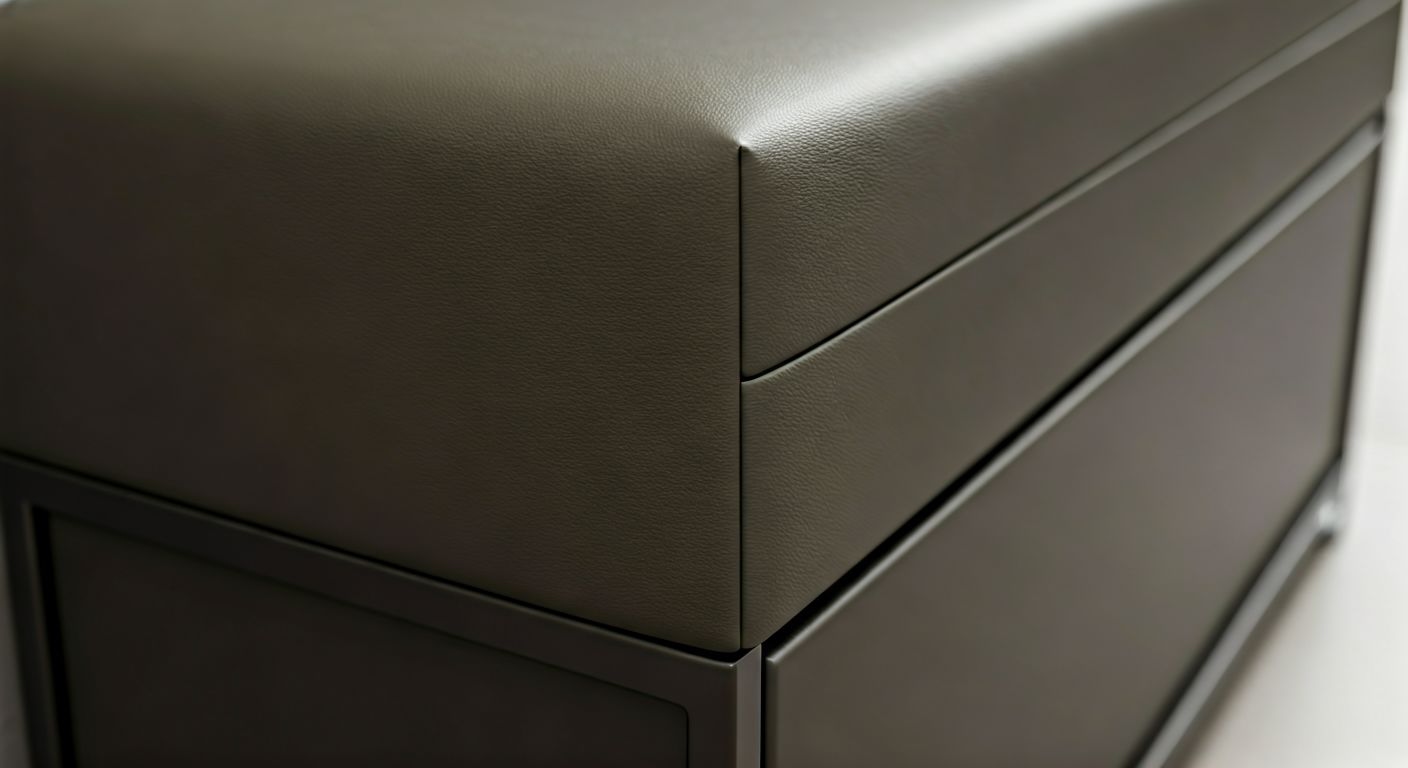 Деталь банкетки с выдвижным ящиком