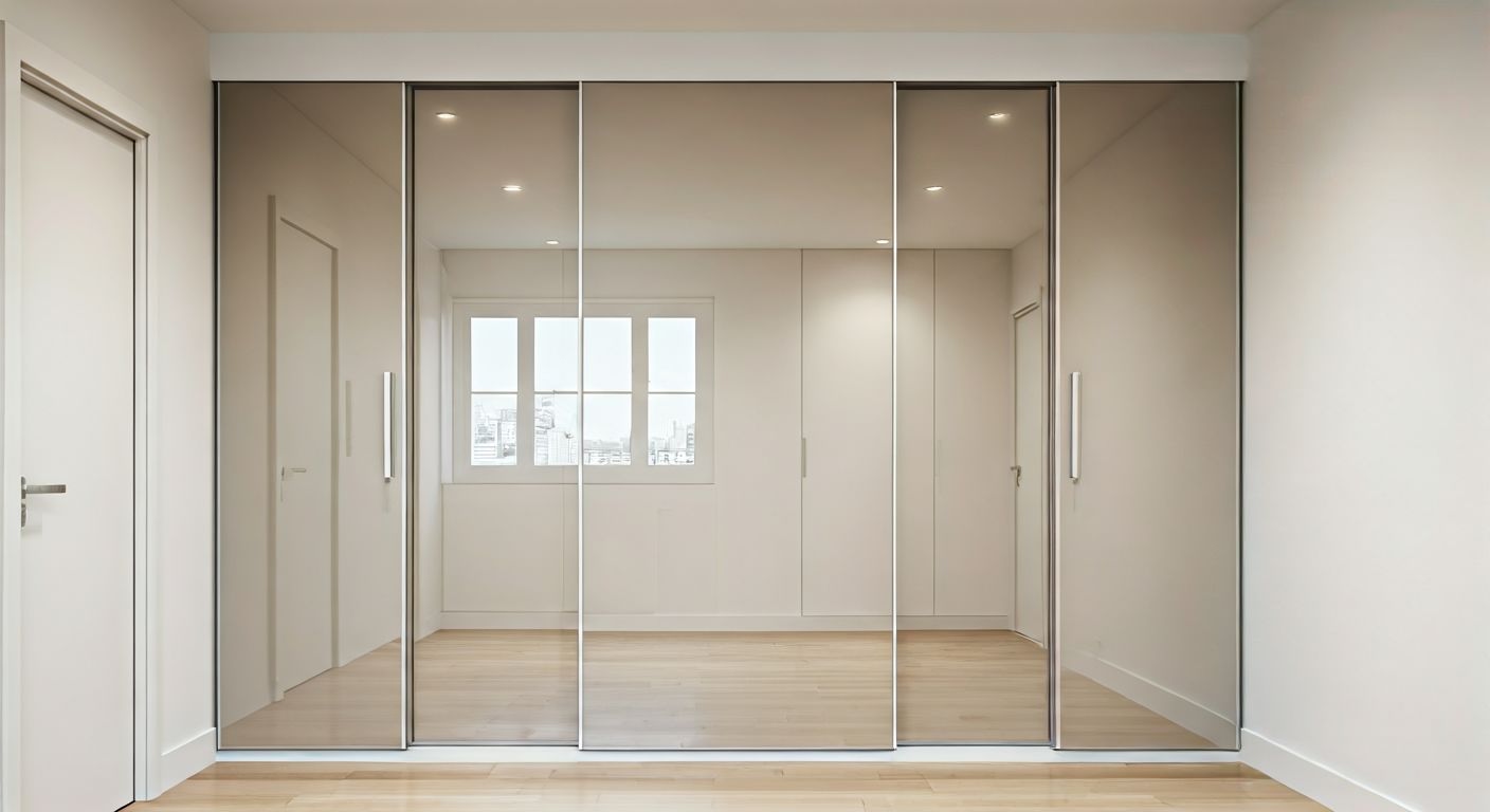 Линейная гардеробная система в прихожей