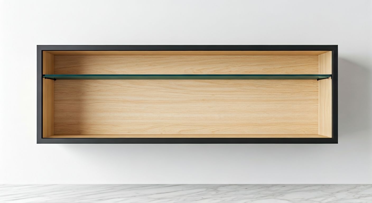 Навесной минималистичный сервант для кухни