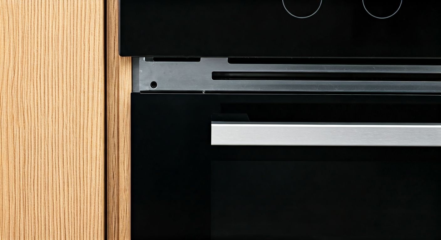 детальный зазор вентиляции вокруг встроенного шкафа