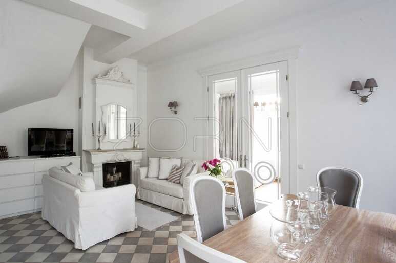 Мебель в гостиную в белом стиле - фото