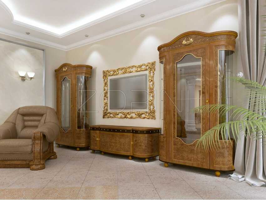 Мебель в гостиную Алмада в стиле барокко - фото