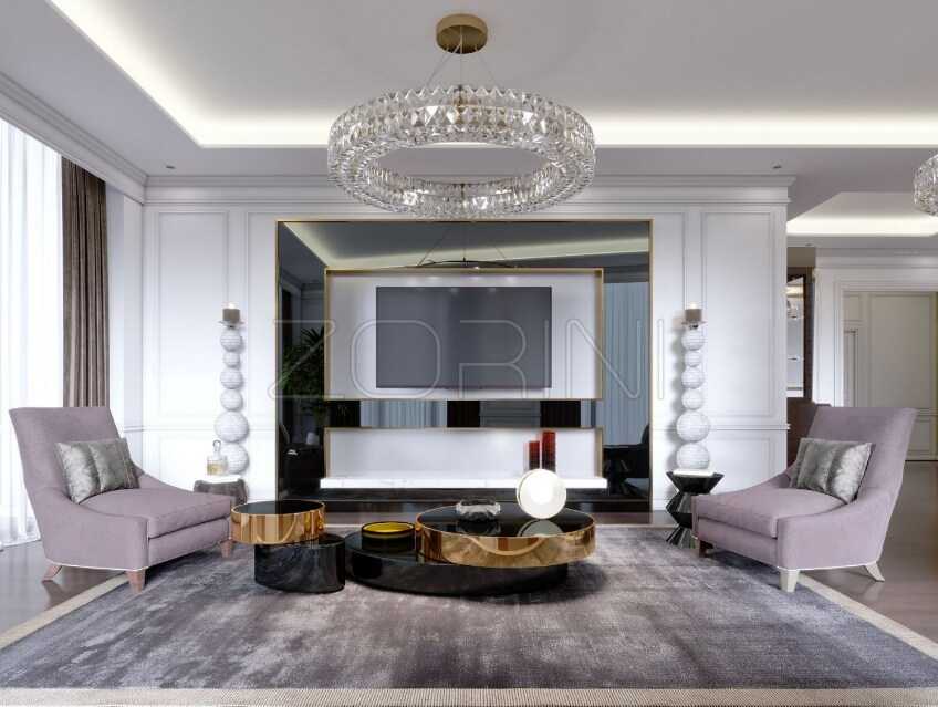 Мебель в гостиную в стиле арт-деко Бухта - фото